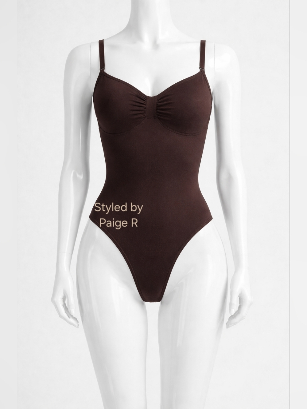 💕NEW SKIMS Seamless Sculpt Brief Bodysuit Shaper Shapewear Brown ESPRESSO M